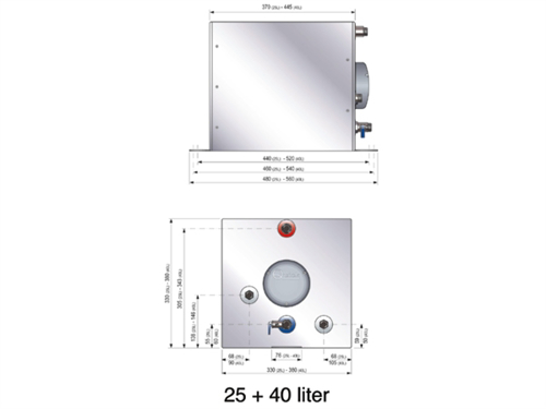 Quick BX Boiler 25 liter 220V/800W RVS / vierkant - 00681521 03 small - 00681521