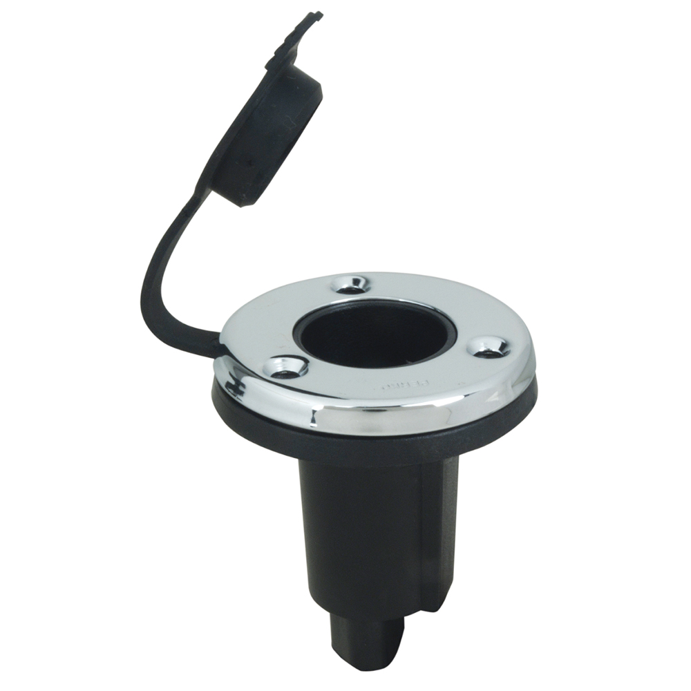 Perko 1045 ronde basis 0&deg; 2-pins RVS-Zwart - 04710451 1 - 04710451