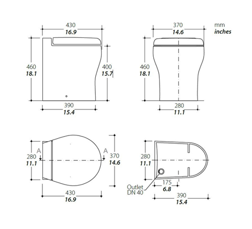Tecma Elegance 2G, 24V, Hoog, Poly SoftClose, Multiframe 2-knops SFT, solenoid - 10111127 02 small - 10111127
