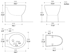 Tecma Breeze, bidet, wit - 22100100 2 - 22100100