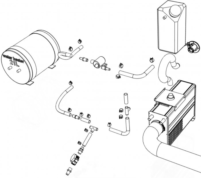 Wallas Boot installatieset 3720 Viking Combi - 50003720 1 - 50003720