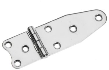ROCA staartscharnier vlak RVS 129 x 40 mm